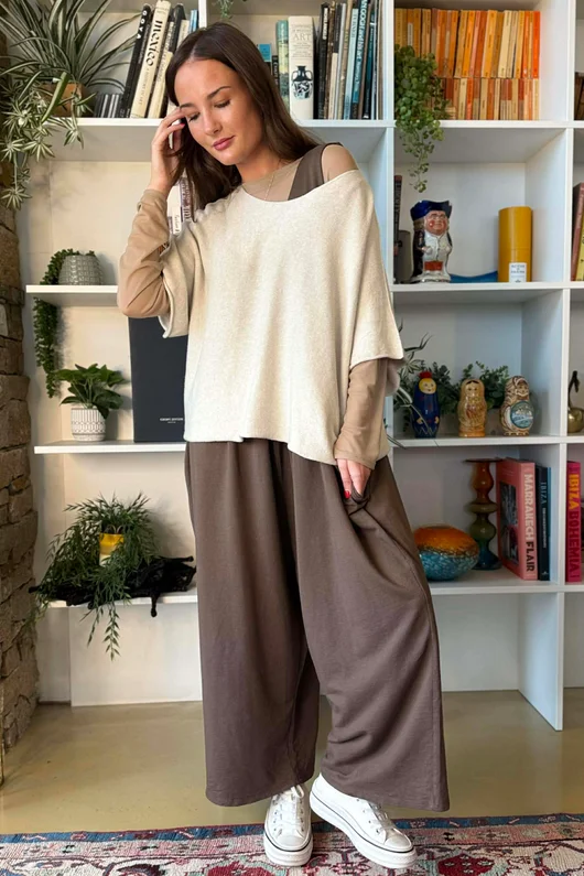 Conrad Layer Knit Stone 